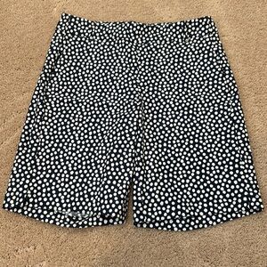 Spanx Sunshine short 10 inch Bermuda Medium Navy Painted Dot